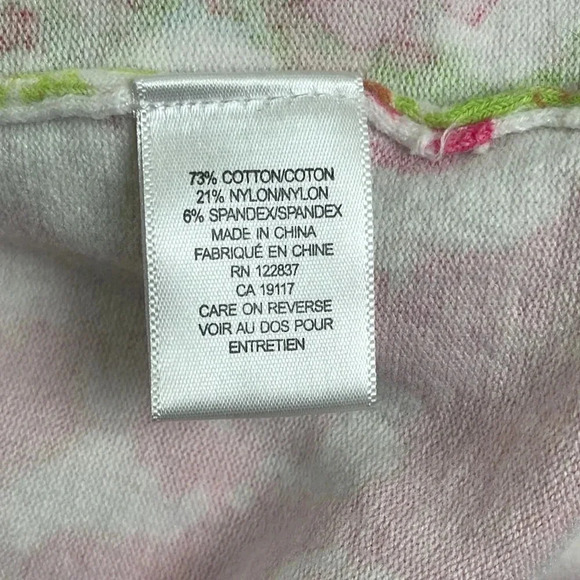 madison hill Green and Pink Floral Cardigan Sweater - Size Medium - Picture 4 of 5